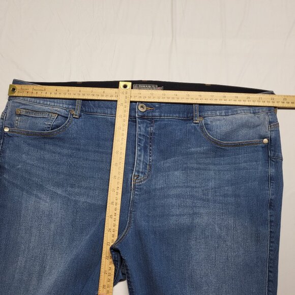 Torrid Jeans Womens 24R Plus Bombshell Skinny Premium Stretch Tummy Panel 44X27 - Picture 10 of 16